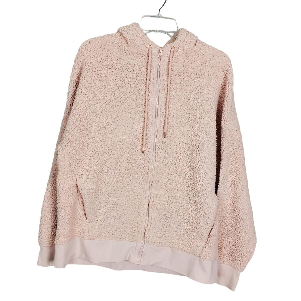 Champion 9 Pink Sherpa Front Zip Hoodie w/Pockets M